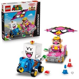 LEGO Super Mario Wario & King Boo Kart Set - Pink & Blue